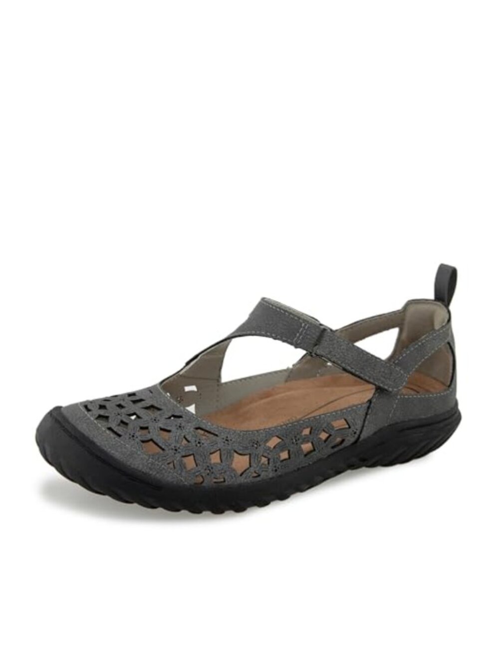 Mary Jane Flats with Memory Foam Footbed and All Terra Traction
